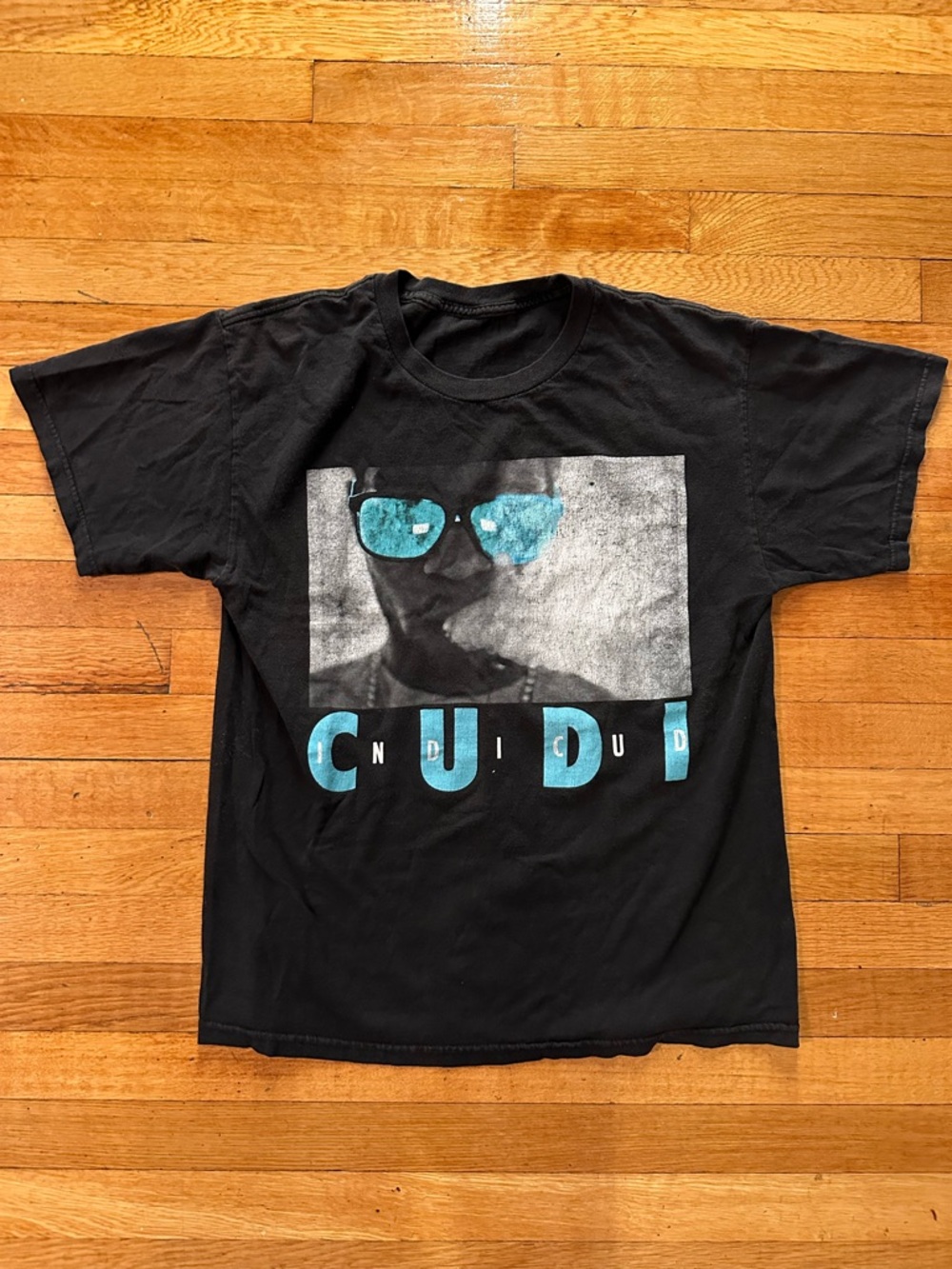 Kid Cudi T Shirt Y2K Medium Black Indicud Hip Hop Rap Album Promo Tee